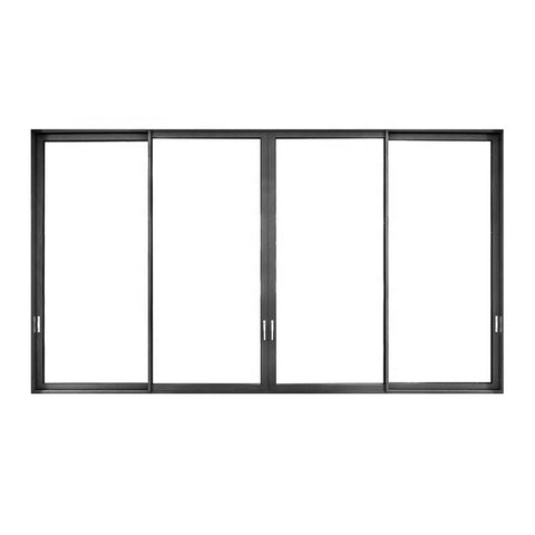 Warren Best quality aluminium window and door frames with glass fans for horizontal sliding doors