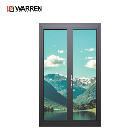 Swing Door Exterior Narrow Thin Aluminium Frame Casement Doors Entry Door