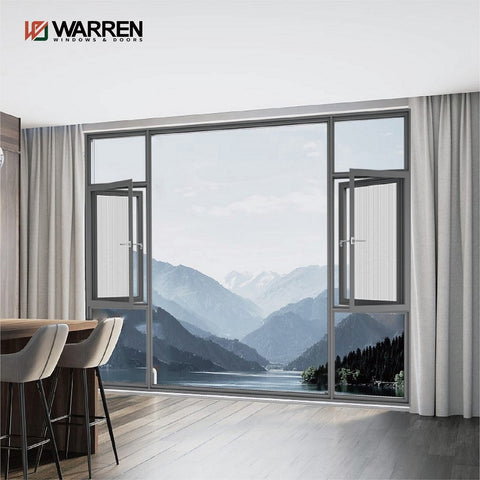 New Model Customized Soundproof Waterproof Aluminum Window Screen Window Frame Aluminum Windows