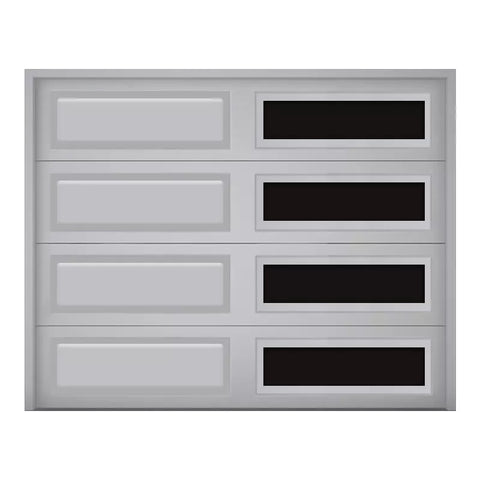 Warren Villa Architecture Modern Style Automatic Modular Glass Aluminum Garage Door