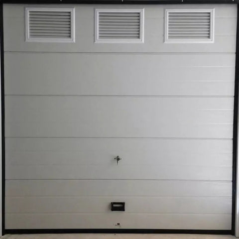 Warren garage door 7x16 Modern New Black Combined Automatic Garage Door For Villa Modern Garage Door