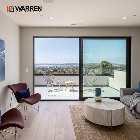 Warren Apartment House Lift Sliding Door System Terrace Aluminum Glass Sliding Doors For Sales