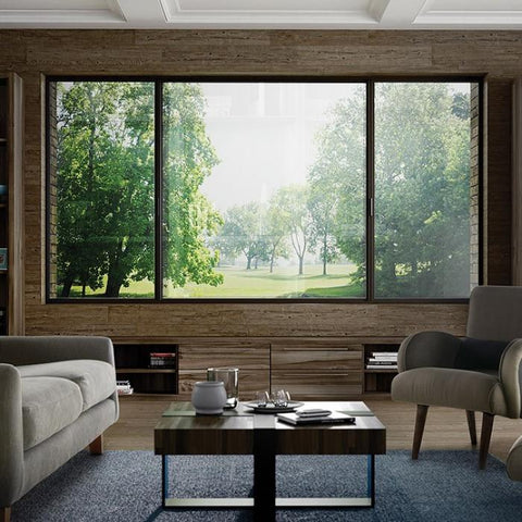 Warren Thermal Break Aluminum Double Glass Sliding Window Stainless Steel Horizontal Modern Aluminum Alloy Villa