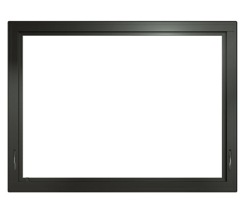 Warren San Francisco wood color windows aluminum double glazed french casement window