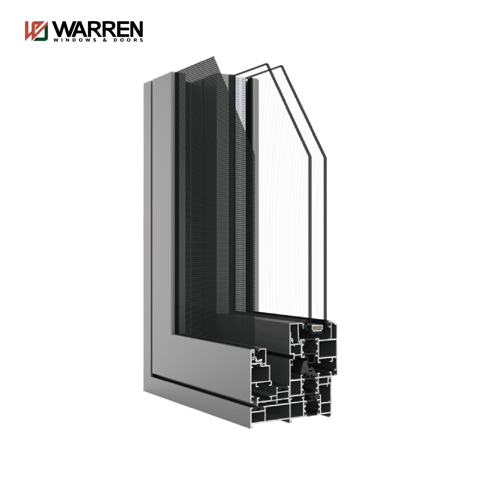 Sound Insulation And Heat Insulation Aluminum Casement Windows Casement Windows With Mosqui To Net