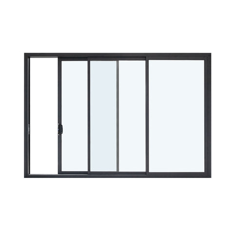 Warren new design tempered soft closing frameless aluminum interior noiseless sliding door Thermal break double large glass slidingdoor