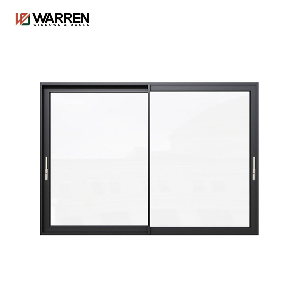 Warren black series 115*30 door aluminium sliding door integrative double glass for sale