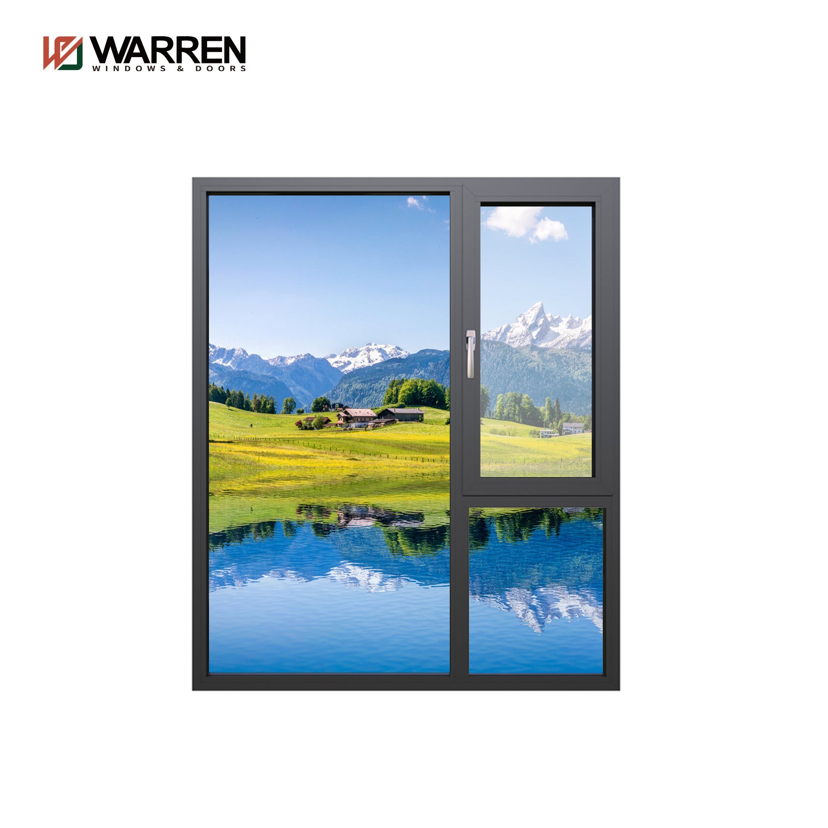 New Design Good Quality Aluminium Casement Window Profile American Style Casement Windows