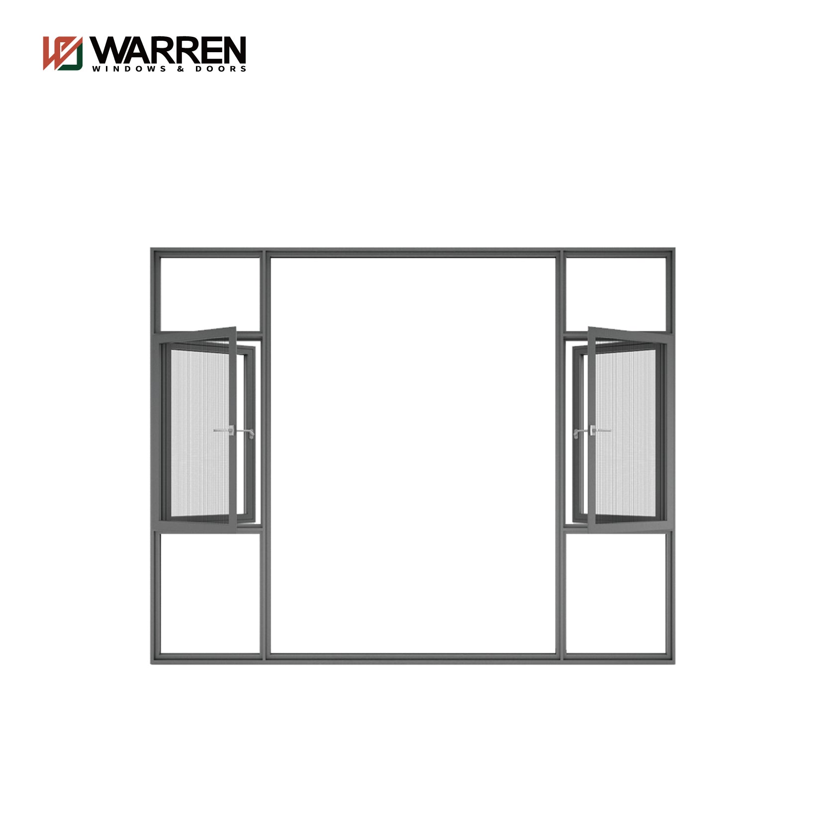 Customized Professional Aluminum Tempered Glass Stylish Screen Windows Casement Window For Home Double Pane