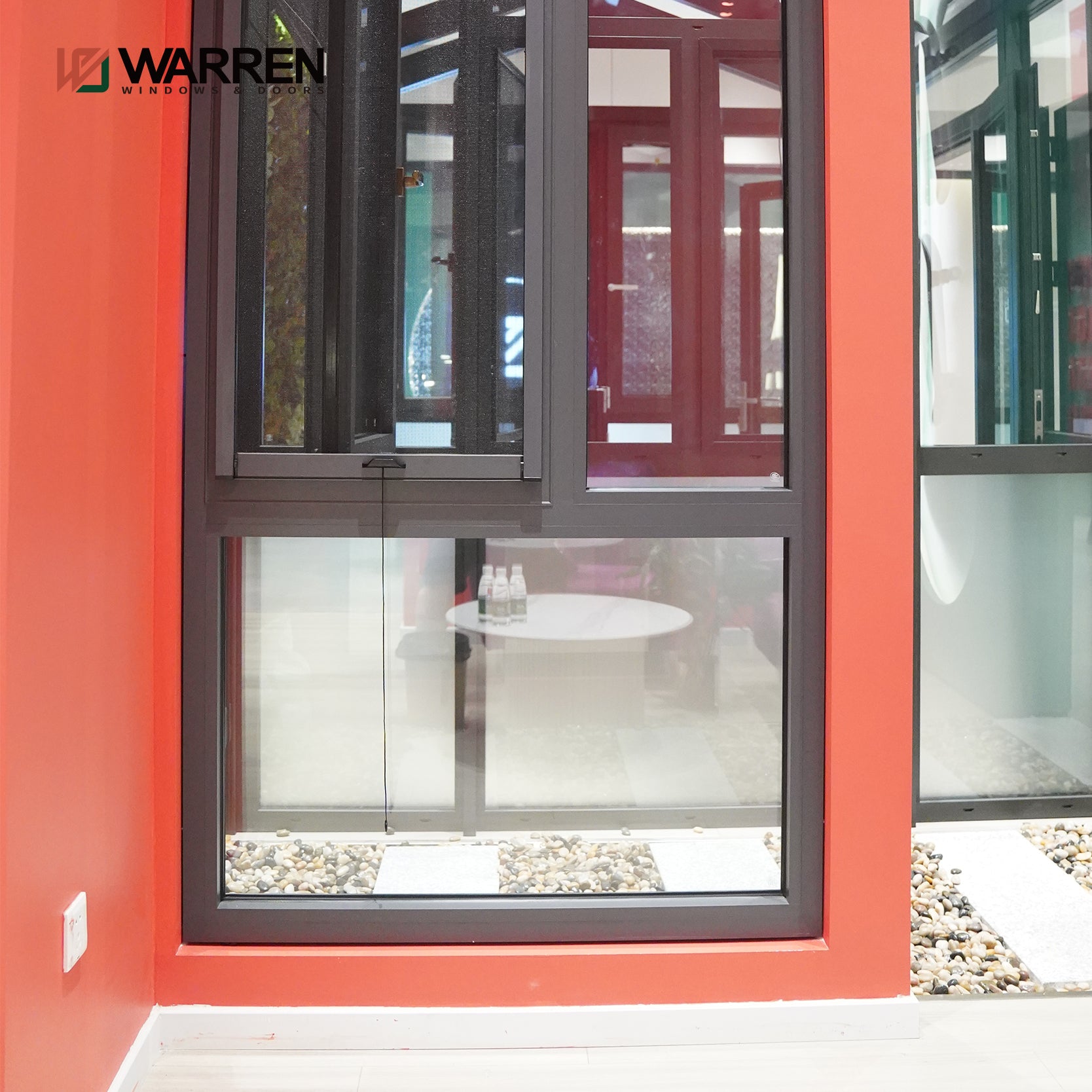 Cas Windows Customized Professional Indoor Window Double Glass Aluminum Window Cas ...