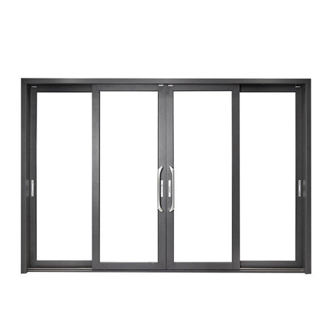 Warren Aluminium Commercial 96x80 Sliding Patio Doors Soundproof Aluminum Glass Door