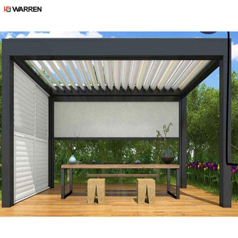 Warren aluminum remote control louvre roof outdoor motorized pergola