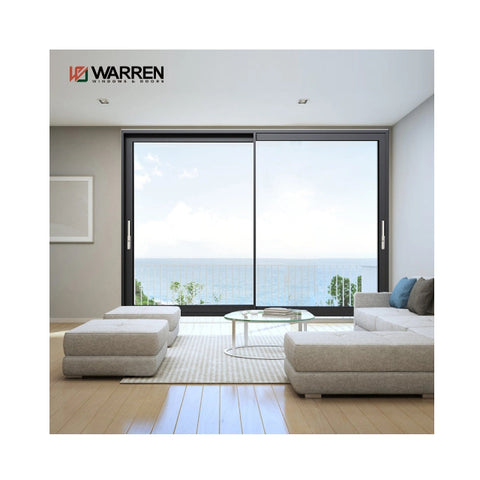 Warren 96x84 sliding door panoramic internal frameless sliding patio door