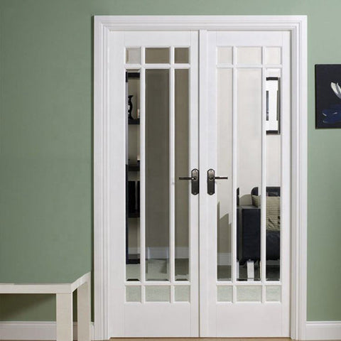 Warren China 6060-T6 aluminum extrusion french door patio glazed windows for sale