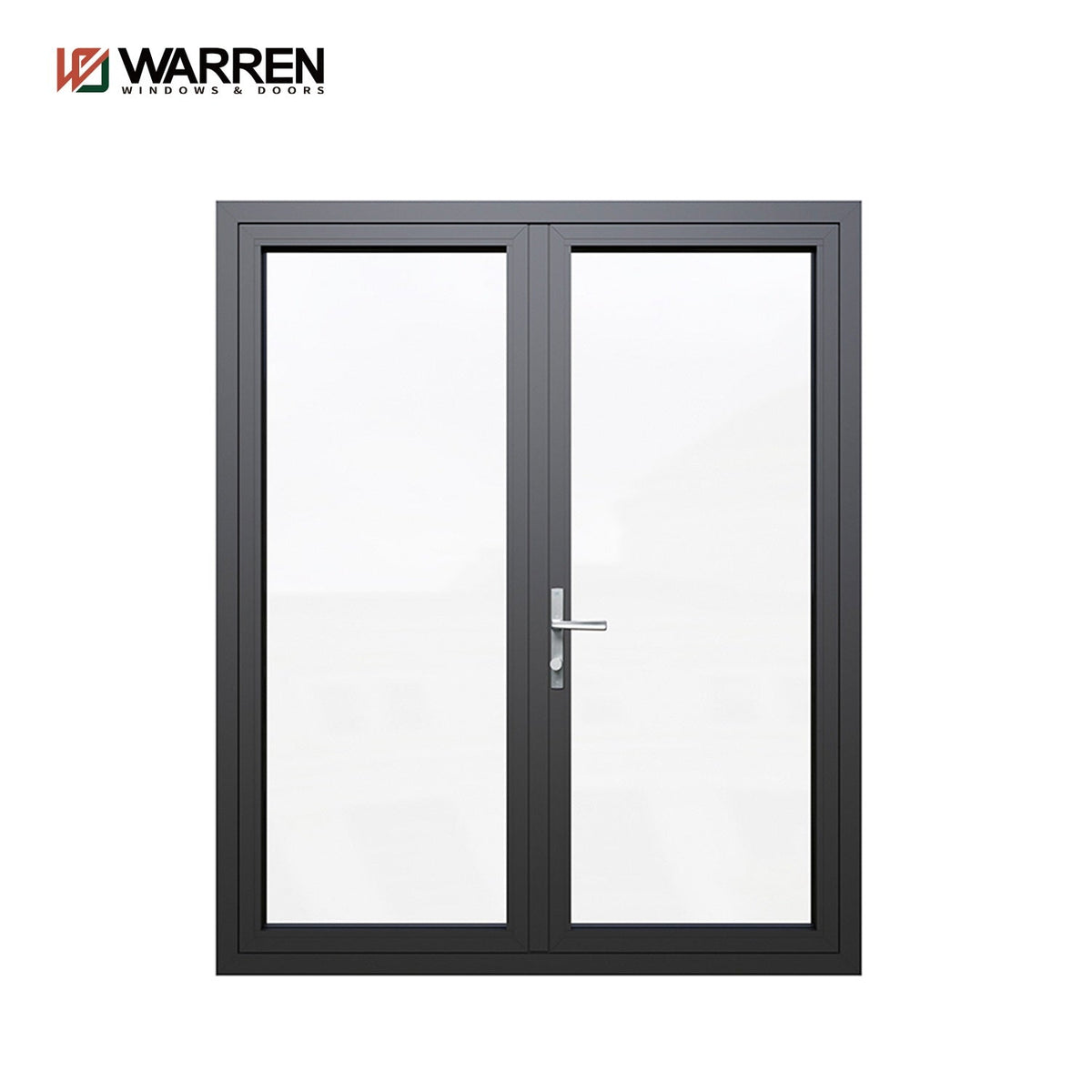Warren black and red series 112*34 casement door aluminium 6060-T66 double glass with 3mm factory sale