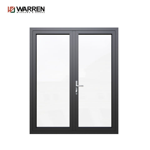Warren black and red series 112*34 casement door aluminium 6060-T66 double glass with 3mm factory sale