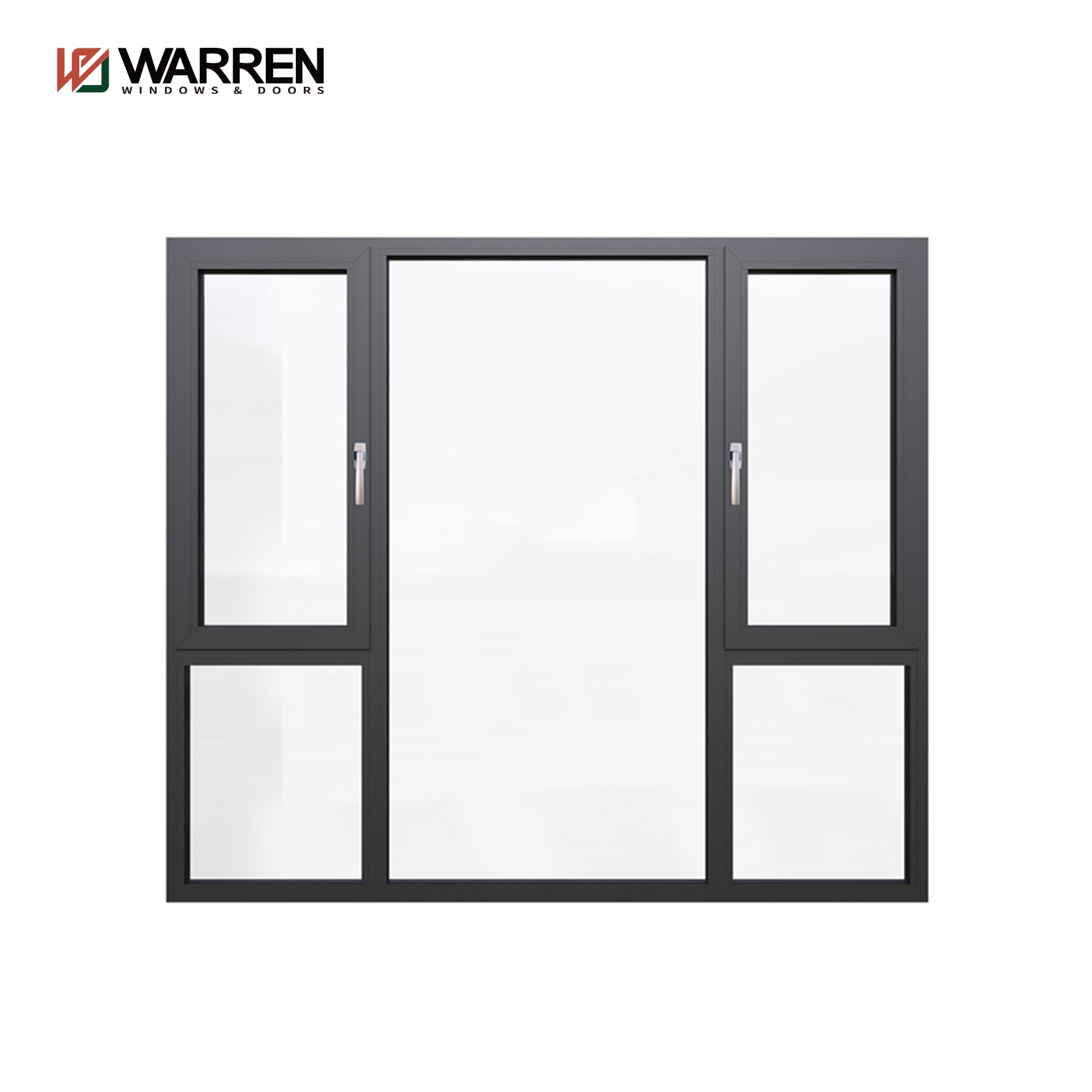 Factory Custom Powder Coating Aluminum Tilt And Turn Windows For All The Rooms