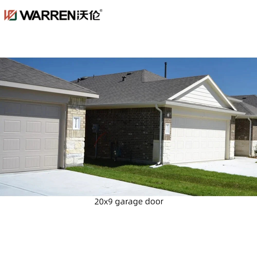 Warren 20x9 Garage Door Triple Layer Steel Garage Doors Modern Glass Garage Doors For Sale