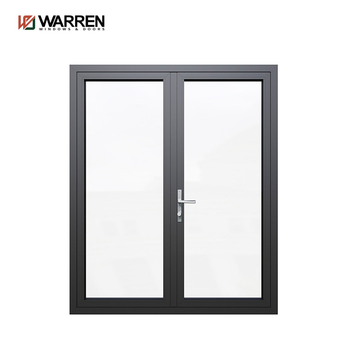 Modern Design Aluminum Internal Casement Glass Door Soundproof Hinged Door For Villa